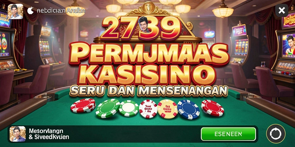 Tampilan antarmuka permainan Kasino yang memukau dan interaktif.