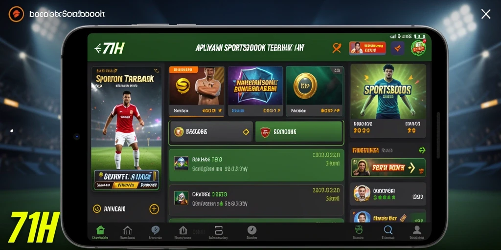 Tampilan utama gameplay 71H dengan berbagai opsi taruhan.