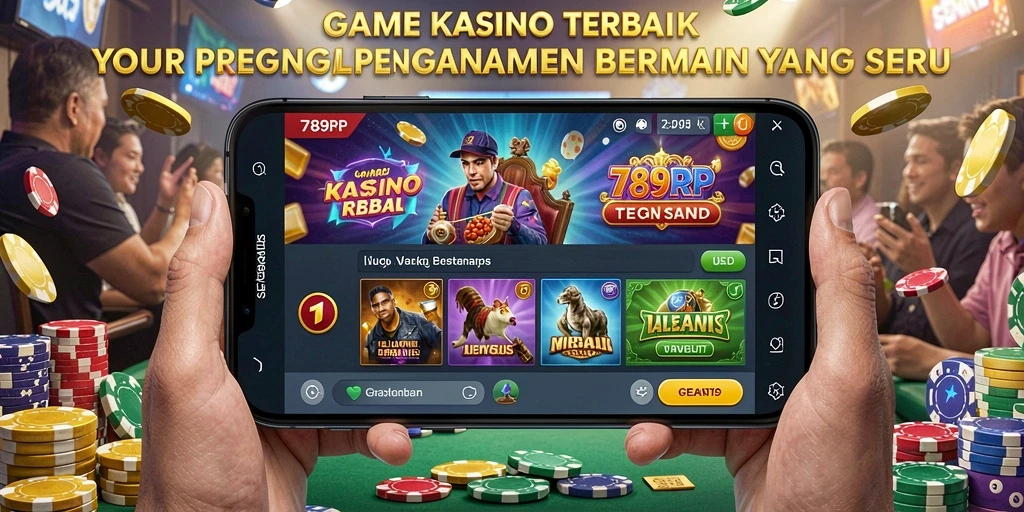Tampilan gameplay yang menarik dengan berbagai permainan kasino yang mengujakan.