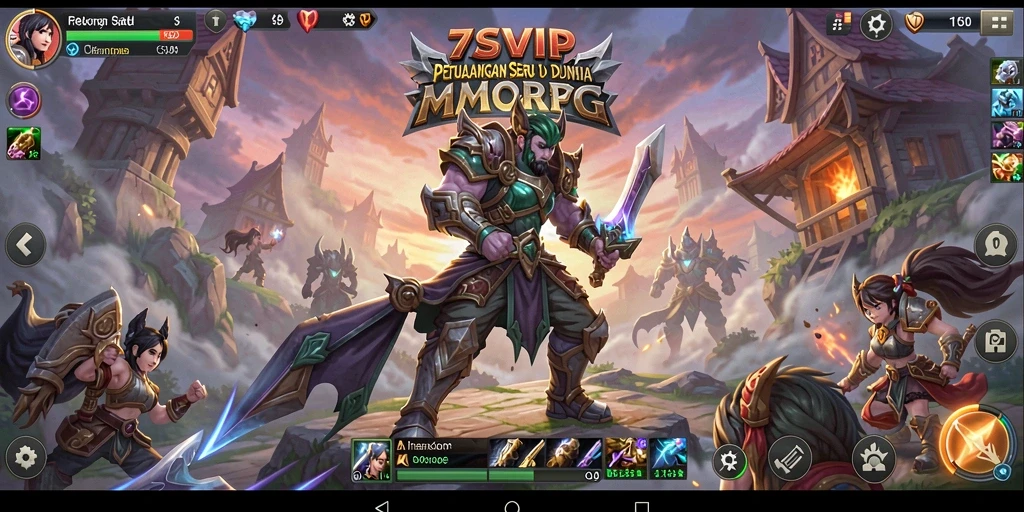 Gameplay seru dalam petualangan MMORPG yang mendebarkan.