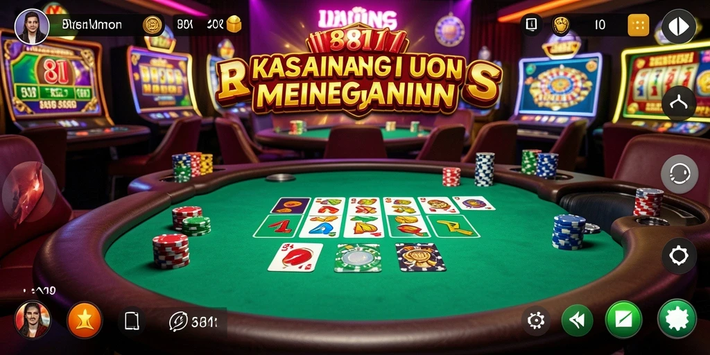 Screenshot utama 8II menampilkan antarmuka permainan Kasino yang menarik.