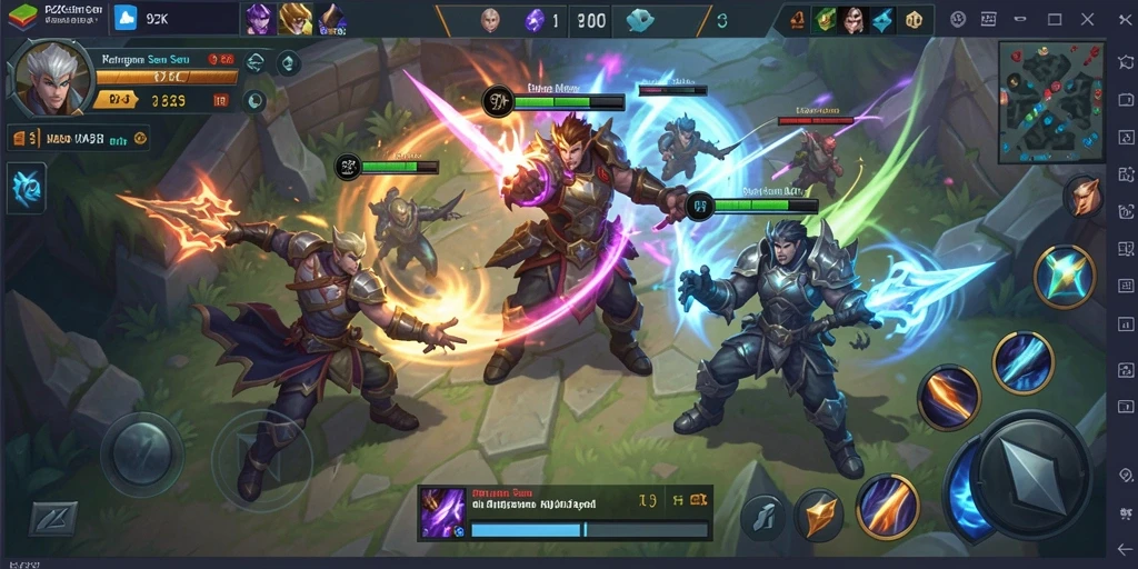Gameplay seru dalam pertarungan tim di 9ZK.