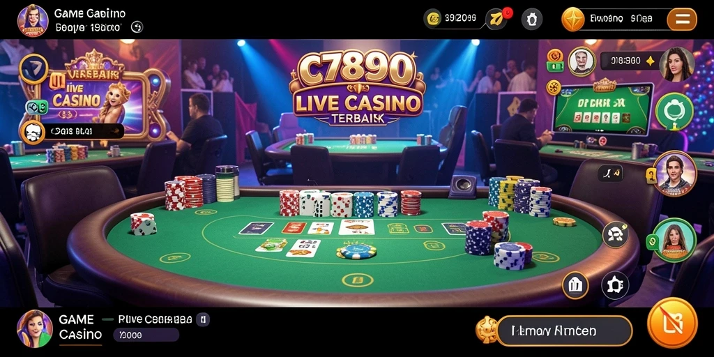 Tampilan gameplay menarik C7890 dengan dealer profesional dan permainan seru.