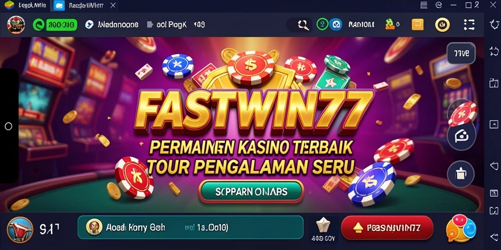 Screenshot utama FASTWIN77 dengan gameplay Kasino yang menarik.