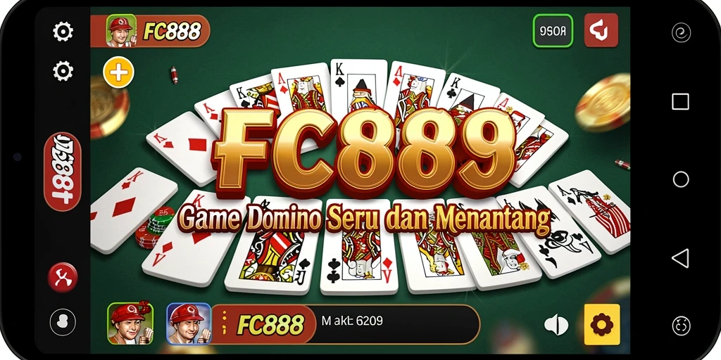 Screenshot gameplay FC888 yang menampilkan tantangan seru permainan Domino.