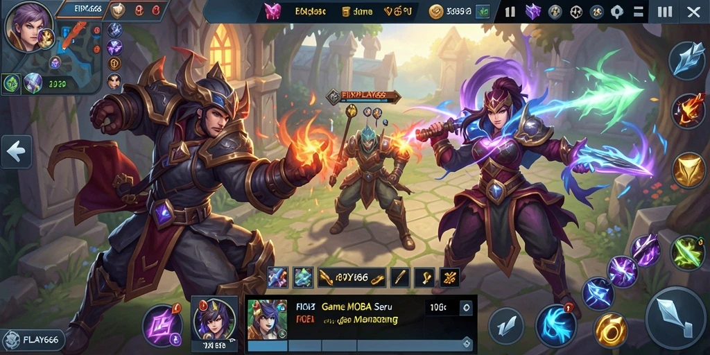 Screenshot dari gameplay FIXPLAY666 yang menunjukkan pertempuran seru.