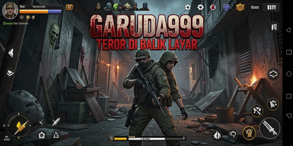 Screenshot GARUDA999 menampilkan suasana gameplay Horror yang mencekam.
