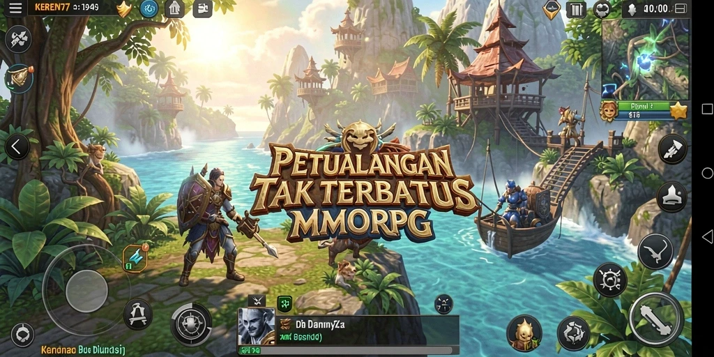Tampilan gameplay menarik di dunia MMORPG KEREN77.