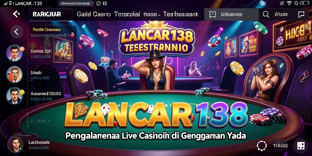 Tampilan gameplay Live Casino yang mendebarkan di LANCAR138.