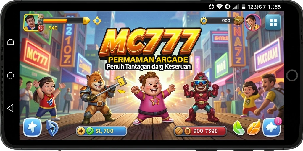 Tampilan gameplay seru dari MC777 dalam aksi Arcade.