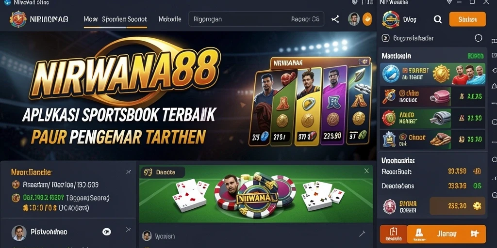 Tampilan antarmuka pengguna NIRWANA88 dengan opsi taruhan yang lengkap.
