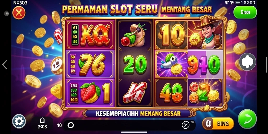 Screenshot gameplay NX303 menampilkan pengalaman Slot yang mendebarkan.