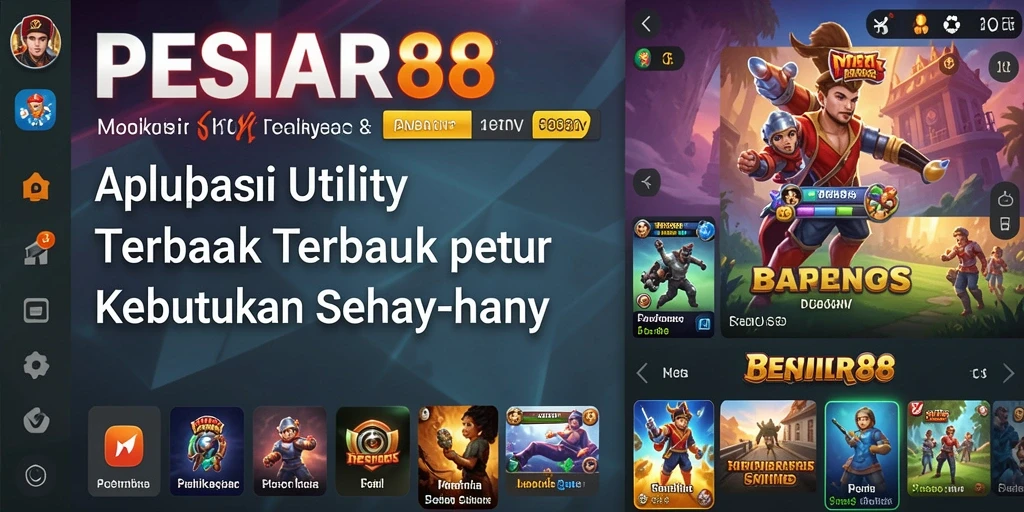 Tampilan antarmuka pengguna PESIAR88 yang modern dan intuitif.