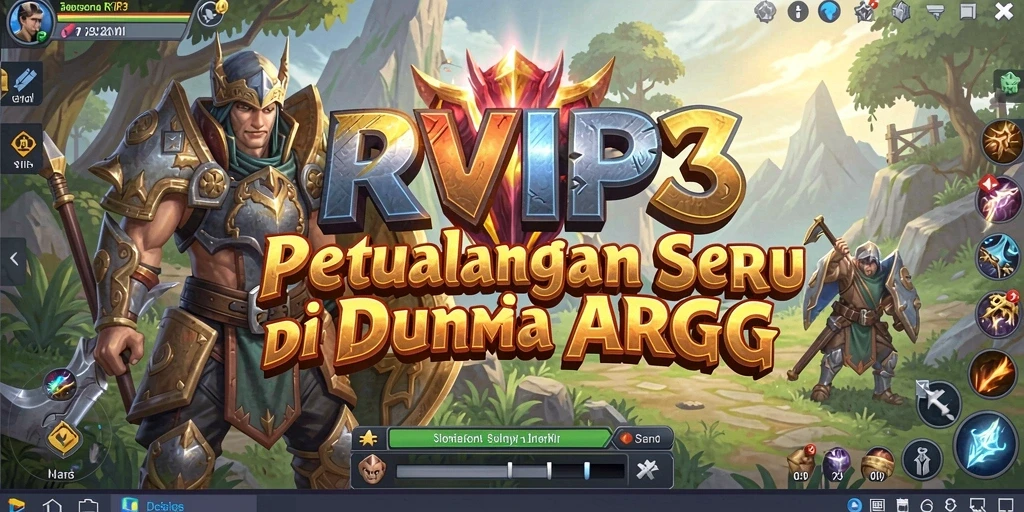 Screenshot gameplay ARPG RVIP3 menunjukkan aksi seru yang menarik.