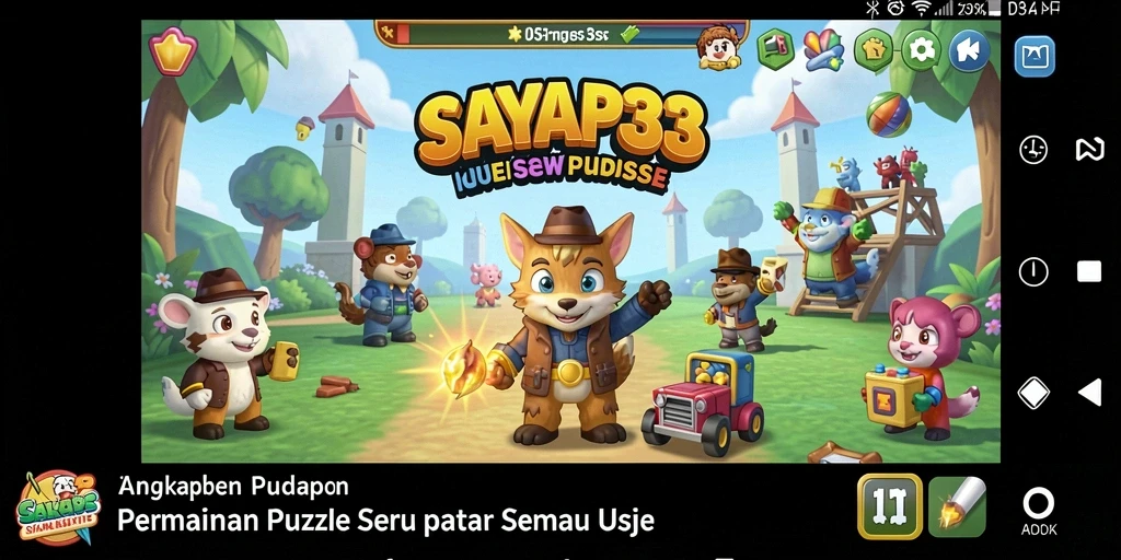 Tampilan gameplay menarik dari SAYAP33 yang penuh warna.