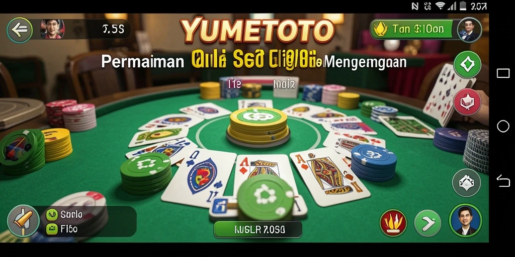 Screenshot gameplay YUMETOTO menampilkan keseruan bermain Gaple.